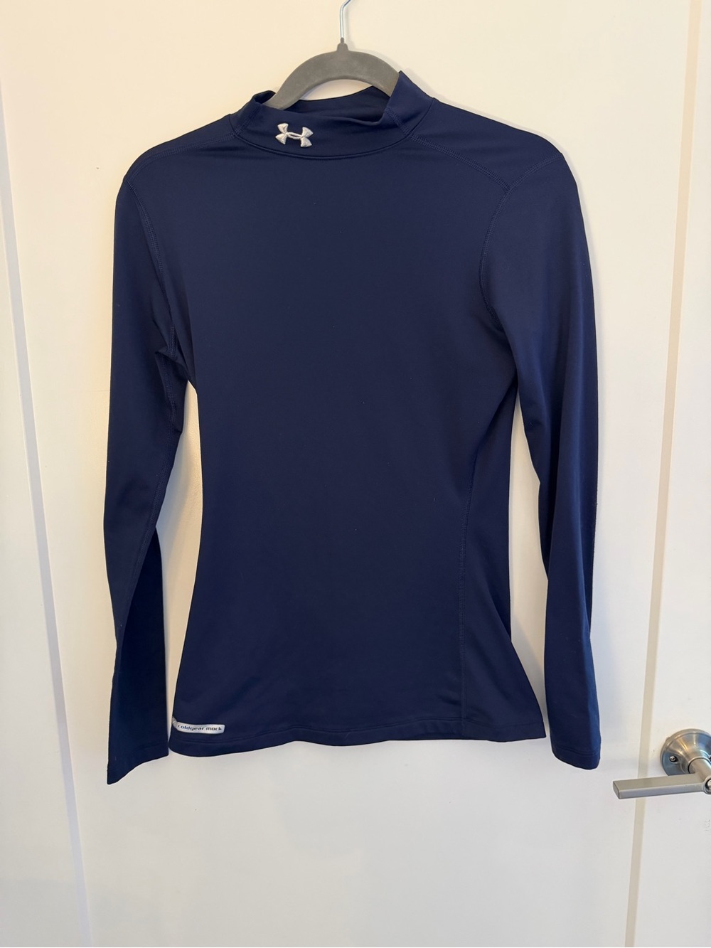 Under Armour ColdGear Mock Neck Fitted Long Sleeve Mock Neck Long Sleeve Blue